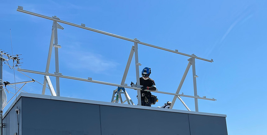 内装工事軽量鉄骨組み