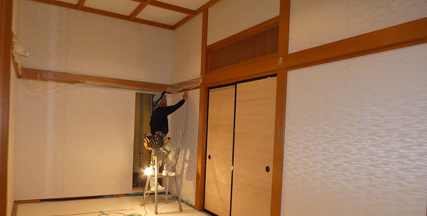 内装工事軽量鉄骨組み