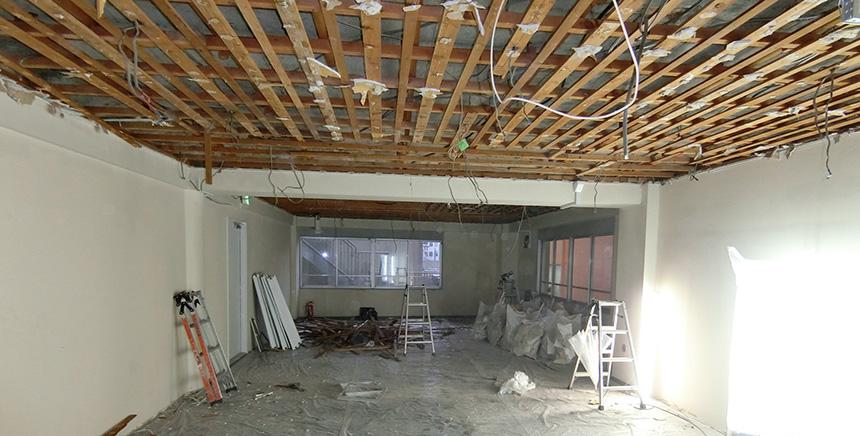 既存のボード撤去