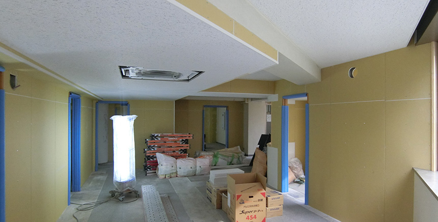 石膏ボード施工